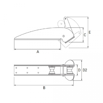 Quick FSBE540MH7403A0 - BOW ROLLER L540 MOD.2 INOX