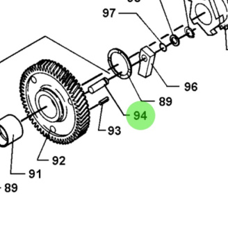 Bukh 000E4805 - Pin for DV36 and DV48 Rear End Rotating Weight and Fuel Lift Pump