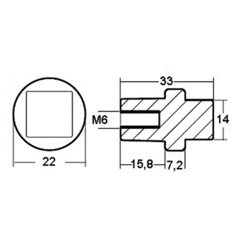E. Polipodio Zinc Anode For Yamaha 75/300 HP Engine