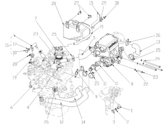 Nanni Diesel 970313142 - UNION for N2.10/N2.10/N2.14/N3.21