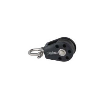Barton N11130 - Single Swivel Block Size 1 30mm – Ball Bearing, Ø30mm Sheave, Max Rope 8mm