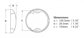 Hella Marine 2JA 959 820-521 White EuroLED 130 Lamp - 9-33V