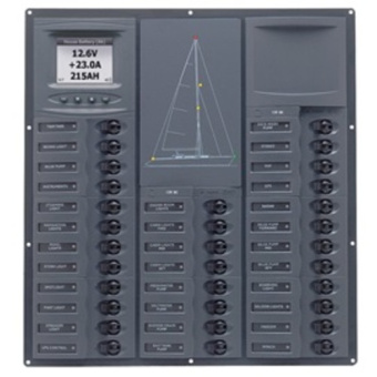 BEP NC32Y-AM - Cruiser Series DC Circuit Breaker Panel with Analog Meters 32SP DC12V