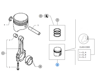 Vetus VFP01876 - Ring Set +0.4