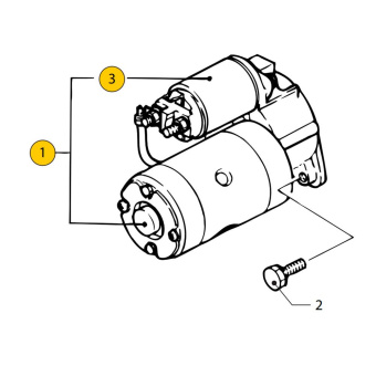 Vetus STM9835 - Starter Assy M2.C5/M3.28