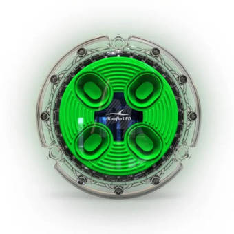 Bluefin LED P4P-SM-GB715 - Piranha P4 Single And Dual Colour Polymer Blue Green