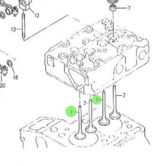 Nanni Diesel 970141001 - Intake Valve for HE Series Engines