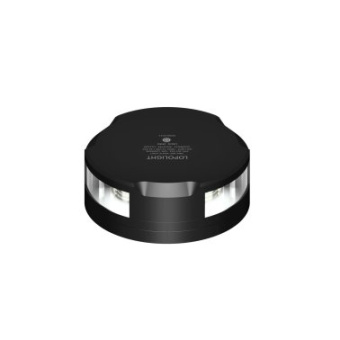 Lopolight 201-021-FB-B - 360° White Light 3 NM Horizontal Mounting Black Aluminum Flat Base