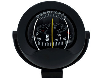 Autonautic C8-0025 - Multidirectional Bracket Mount Compass 85mm. Conical Dial. Black  