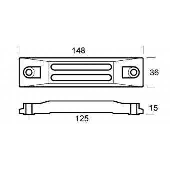 Tecnoseal Aluminium Plate For 25/50 HP Engine