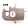 Forespar 304063 - Ultra Series Pole Ends - UTR Trigger Style, 3.5", Gray