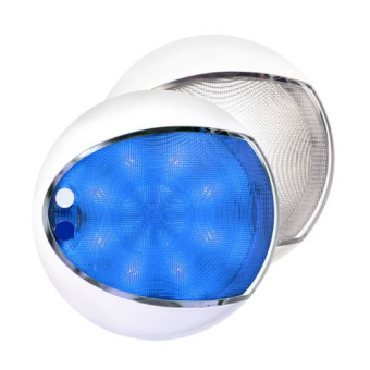 Hella Marine 2JA 959 951-121 - Blue / White EuroLED Touch Lamps, White Shroud