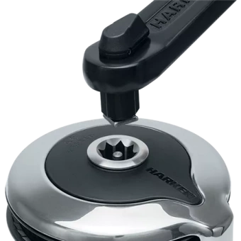Harken 40RWC24H - 40 Electric Self-Tailing Rewind™ Radial Winch Reverse Speed, 24V 40.2ST Chrome/Black