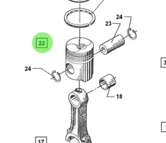 Bukh 008E1589 - Intermediate Bearing Hub Assembly for DV24RME, DV29RME, and DV32 Engines