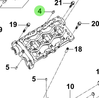 Bukh 22141-3A000 - Injector Locator Bracket for S270J Cylinder Heads