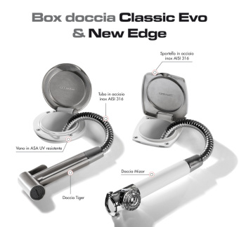 Osculati 15.250.06BU - Classic Evo Chromed Deck Shower PVC Hose 2.5 mm 10 pcs. BULK Package