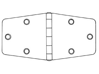 Talamex Hinge 74.5x151 mm