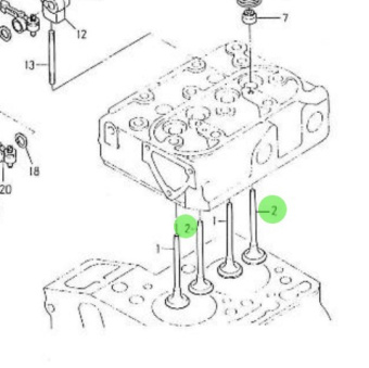 Nanni Diesel 970141002 - Exhaust Valve for HE Series Engines