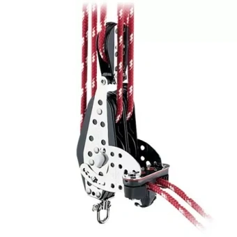 Harken 386 - 3.00" Double Fiddle Hexaratchet® Block Swivel, Becket, Cam Cleat, Cross Block