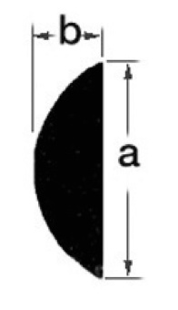 Osculati 44.480.11 - D-Section AISI316 Profile 15 mm Rod (3m)