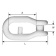 Bainbridge A028 - Nylon Screw Shackle Large Anti-Jamming 47 mm Bainbridge A028 - Nylon Screw Shackle Large Anti-Jamming 47 mm