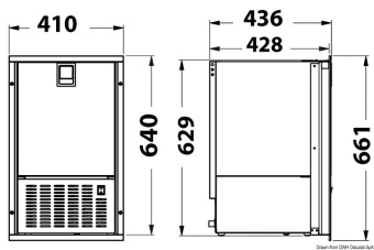 Osculati 50.840.04 - ISOTHERM White Ice Inox Ice Maker 230 V