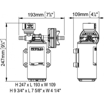 Marco DP/12E Pump Deck Wash Kit