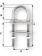 Wichard U-bolt Pad Eye - Dia: 5 mm - Length: 60 mm
