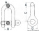 Osculati 08.221.04 - Bow Schackle With Captive Pin AISI 316 4 mm (10 pcs)