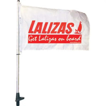 Lalizas 30370 - Flagpole, Black, 100cm