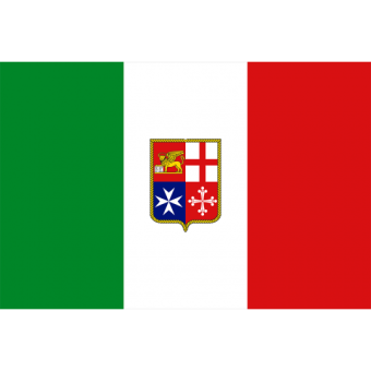 ERREGRAFICA Self-Adhesive Italian Marine Merchant Flag in Bright PVC