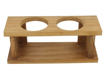 Eude Glass Holder Duo 21.5x7.5x9cm