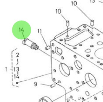 Nanni Diesel 970302119 - Water Return Pipe for Engine Block