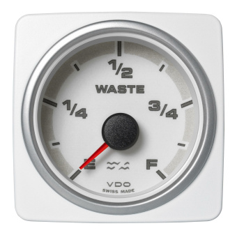 VDO A2C1338760001 - AcquaLink Waste Water Level White 52mm