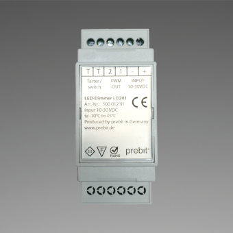 Prebit 50001291-7 - PWM Dimmer Module LD201smart For DIN Rail Mounting, DC 10-30V for prebit LED modules