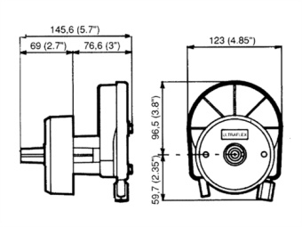 Ultraflex 35809J - Steering Helm With Friction and Black Bezel T67