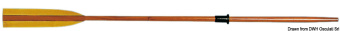 Osculati 34.446.20 - Mahogany oar 2.0 m x 38 mm