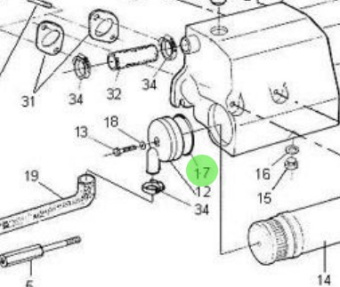 Nanni Diesel KSAV03 - Heat Exchanger Gasket Kit for HE Engines