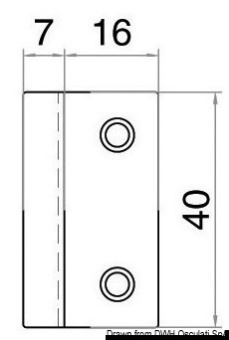 Osculati 38.179.40BU - Chiusura Flush Lock Ovale Bulk (20 pcs)