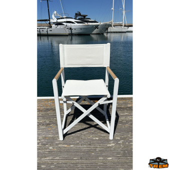Trem D1733088 - Folding Chair Deco Wood Seat In Cream Colour