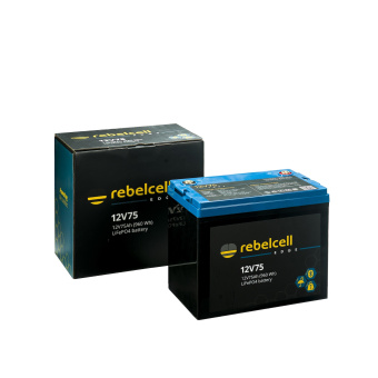 Rebelcell EDGE12V75 - 12V75 Edge LiFePO4 Battery (0.96 kWh)