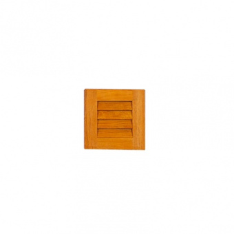 Teak Build-In Louvred 15 x 15cm