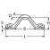 Euromarine Reinforced Flat Deck Eye A4 45X15mm