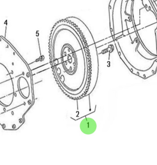 Nanni Diesel 970310219 - Engine Flywheel for 3.100HE and N3.30 Engines