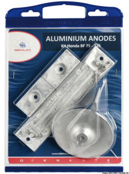 Osculati 43.291.61 - Aluminium Anode Kit For Honda Outboards 75/225 HP