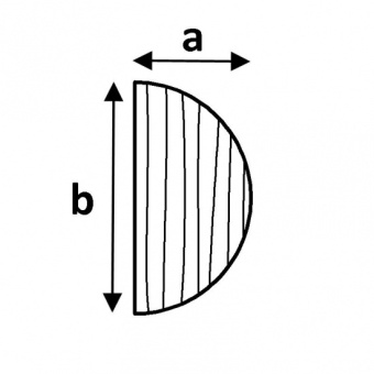 Teak Half Round Moulding