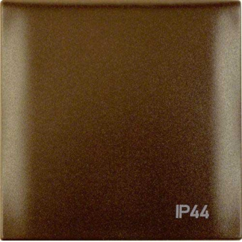 Berker 1-way Cover Frame With Hinged Cover IP44, Brown Matt