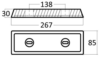 Volvo Penta 40005875 IPS Alluminium Bar A Anode - Osculati 43.511.01