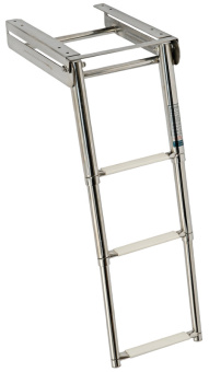 Osculati 49.543.03 - Telescopic Foldaway Standard Removable Ladder AISI316 3 Step