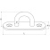 Hollex Oval Deck Eye 45x15mm Stainless Steel 316